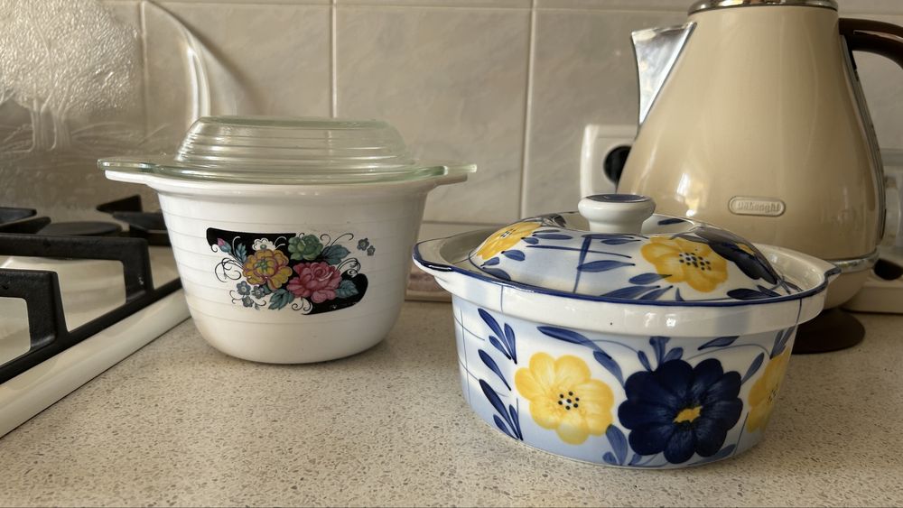 Кастрюли керамика и блюда  огнеупорные