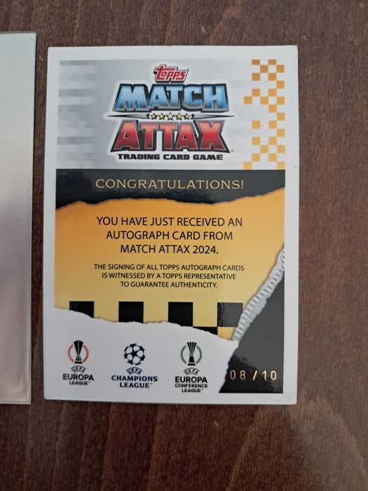 Match Attax David Fratessi signature