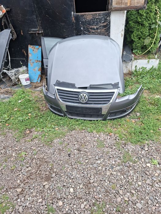 Volkswagen Passat b6 zderzak przód maska lampy pas przedni Europa la7t
