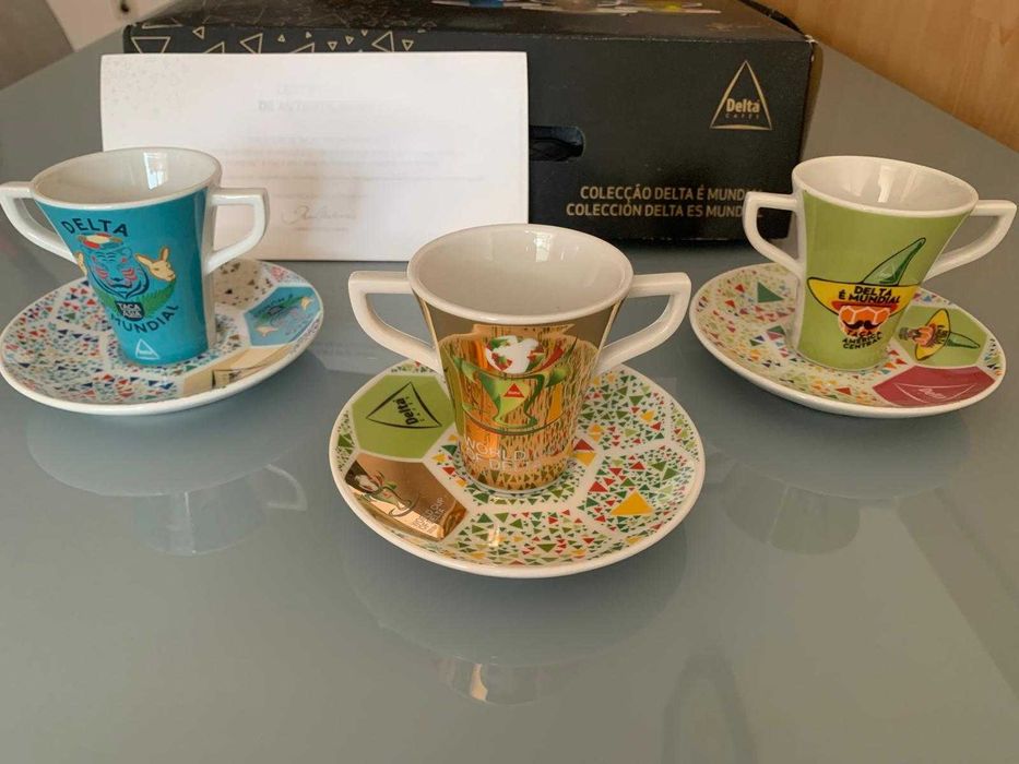 Conjunto chávenas p/coleção Delta Mundial 2010