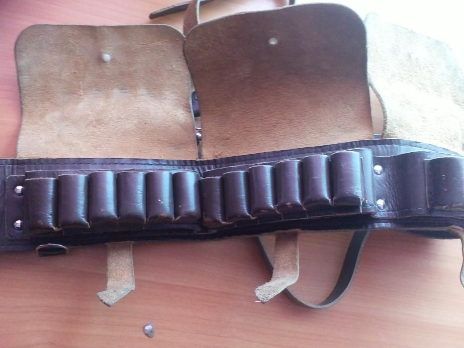 Продам кожаный патронташ охотничий