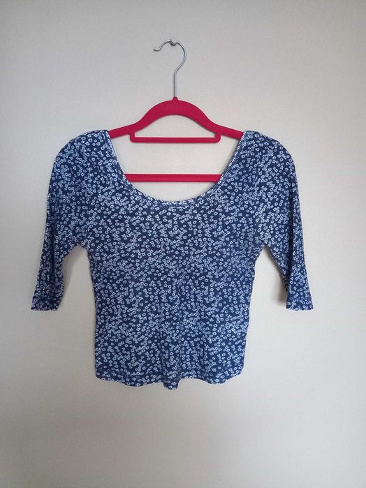 Crop top w kwiatki