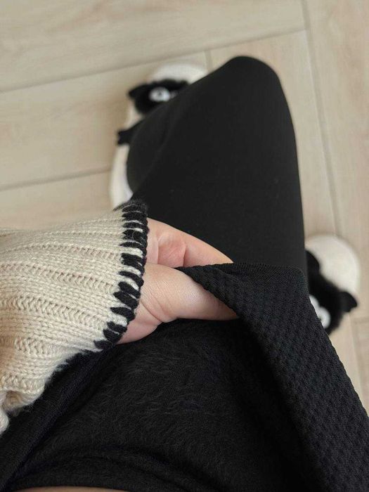 Теплі турецькі лосіни на хутрі з ефектом утяжки Лосины и леггинсы