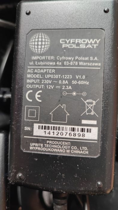 5 sztuk zasilacz do dekodera cyfrowego Polsatu i taśm LED