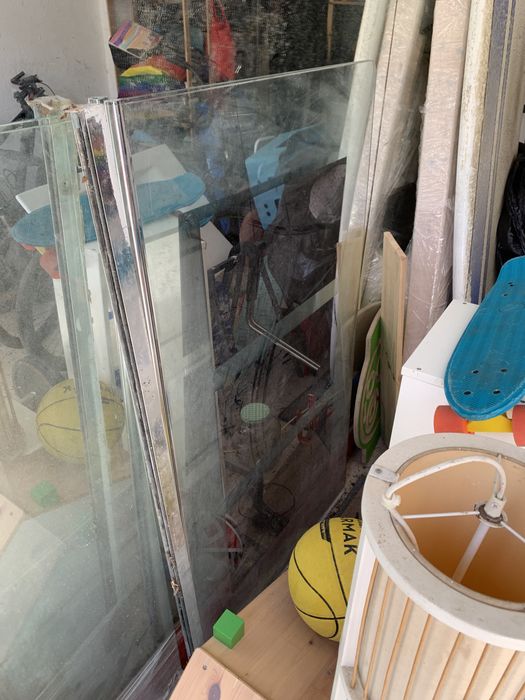 Vidro para Painel de duche lateral transparente