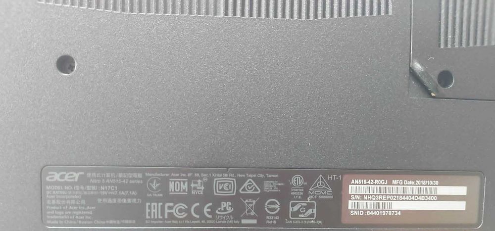 Laptop gamingowy Acer Nitro 5 | Ryzen 5 | RX 560X | 8GB RAM | SSD