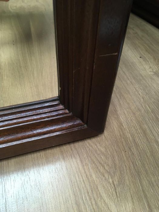 Espelho antigo em madeira maciça