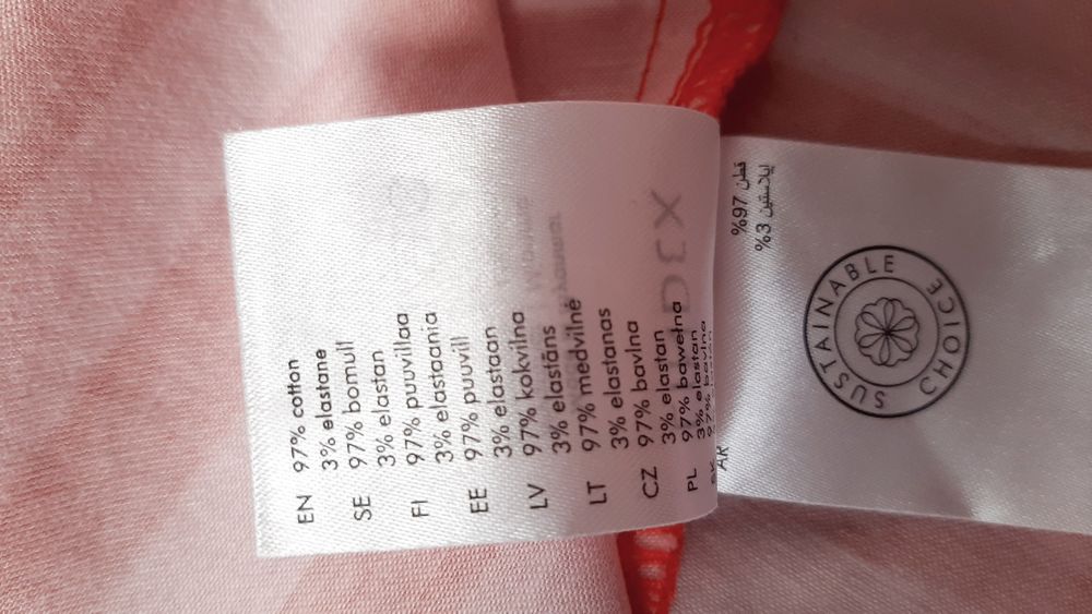 Przewiewna  Kolorowa sukienka 44 bawełna