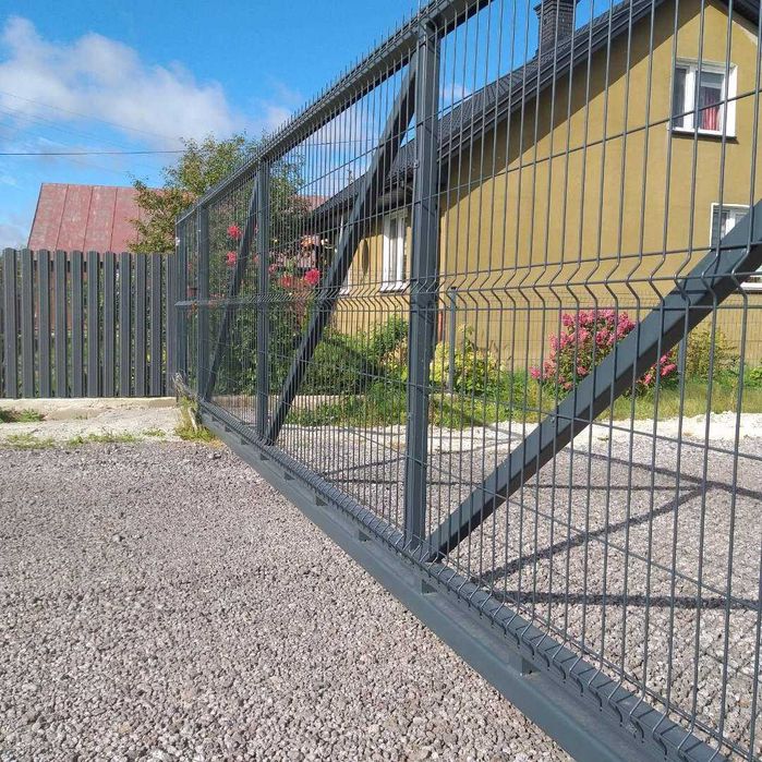 Brama Przesuwna Panelowa Ocynkowana Malowana Proszkowo Cała Polska