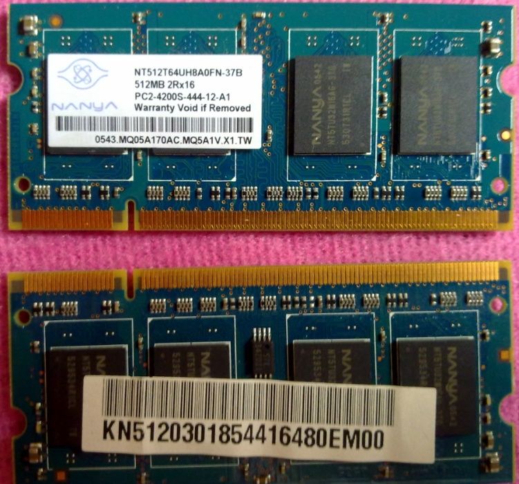 2 Memory Modules - 512 MB441899217931489281