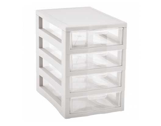 Органайзер мини-комод универсальный на 4 ящика