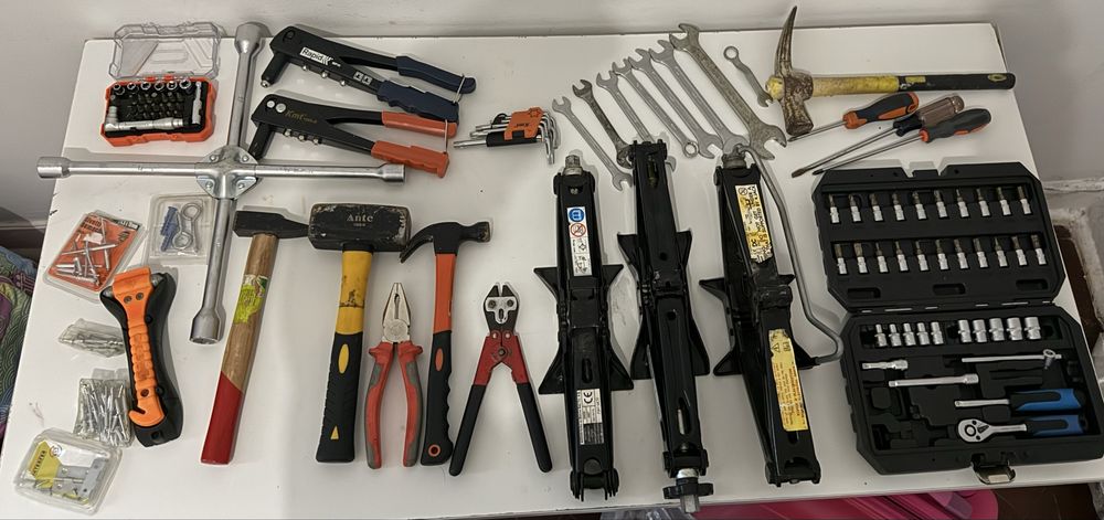 Lote completo de ferramentas – ideal para casa, oficina ou automóvel