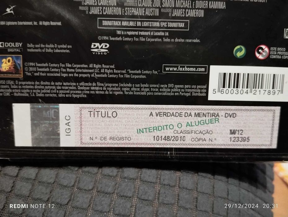 DVD - A Verdade da Mentira - 1994