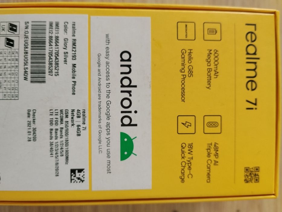 Smartfon Realme 7i dual sim