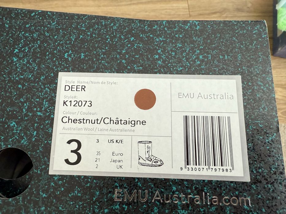 Buty zimowe EMU Deer 35 oryginalne renifer idealne