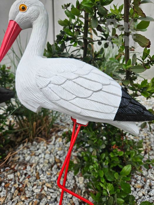 Figurki bocian bociek do ogrodu dekoracja działka ozdoba 2 szt.