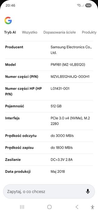 Dysk SSD M2 Nvme 512GB Samsung (4)