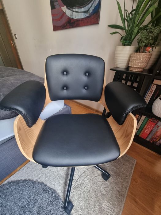 Fotel obrotowy Duck - odcień dębowego drewna