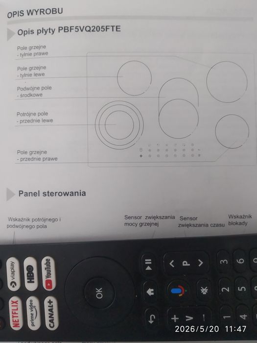Płyta ceramiczna ze sterowaniem sensorowym