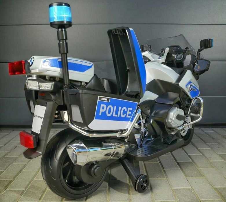 Motocykl POLICYJNY BMW Ścigacz Elektryczny Auto AKUMULATOR RC 2 DZIECI