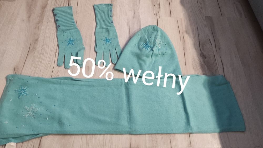 Komplet/ zestaw 3 częściowy wełniany  firmy Jackpot rozmiar M