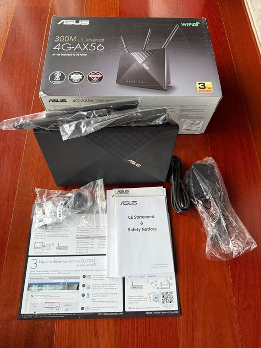 Router ASUS 4G-AX56 – WiFi 6 | 4G LTE – Como Novo