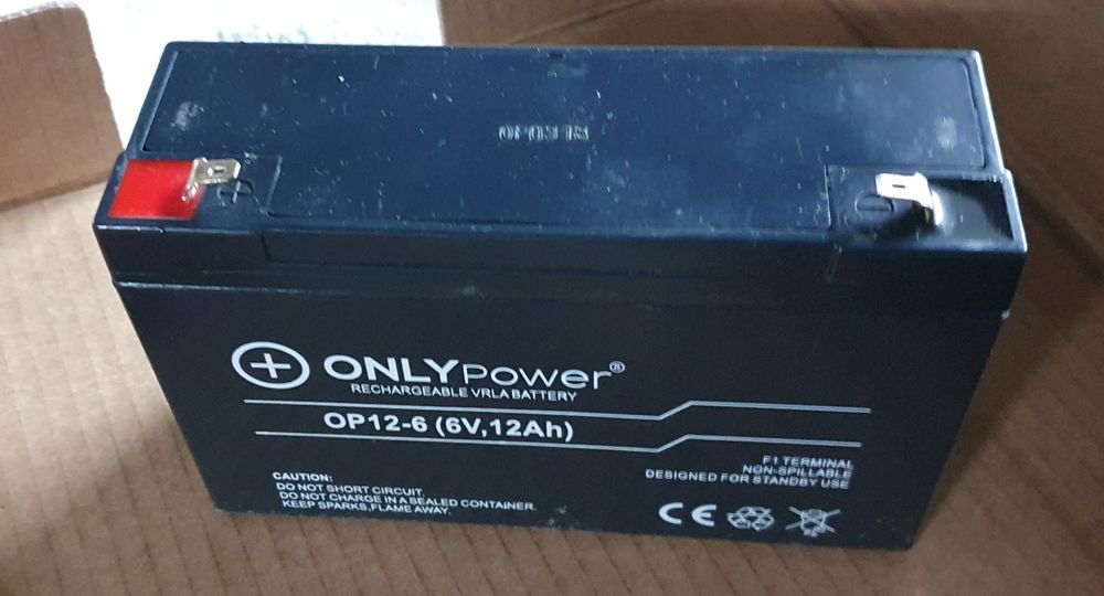Bateria 6v 12ah onlypower
