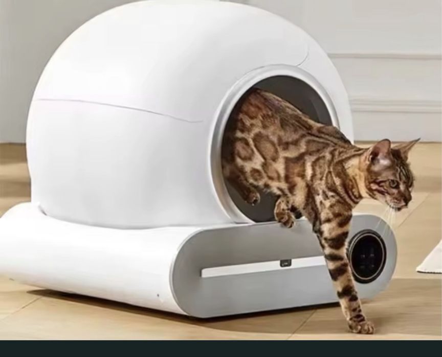 Caixa de areia automática para gatos
