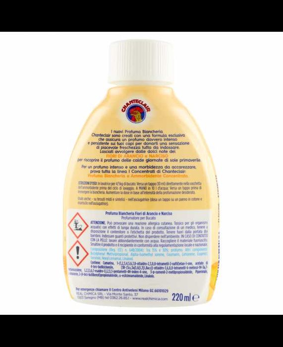 Trwałe Perfumy do prania CHANTECLAIR Fior di Arancio e Narciso 220ml
