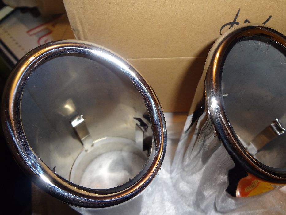 Ponteiras escape inox polido para Audi A4 (b8, 8K), A5, A3 e Q5