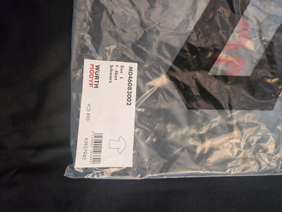 Koszulka  wurth  L czarna nowa