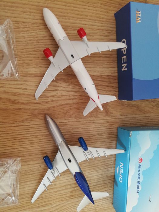 2x model samolot 1/400 airbus a350 metalowe metal