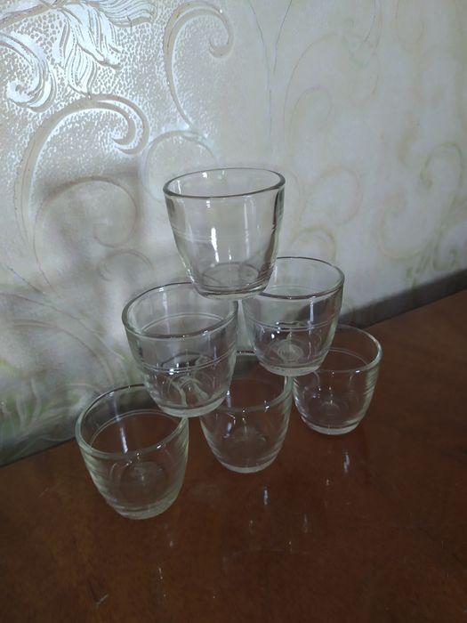 Стопки, чарки, рюмки, бочки, старовинні, класика, ретро, 70 грам, 36шт