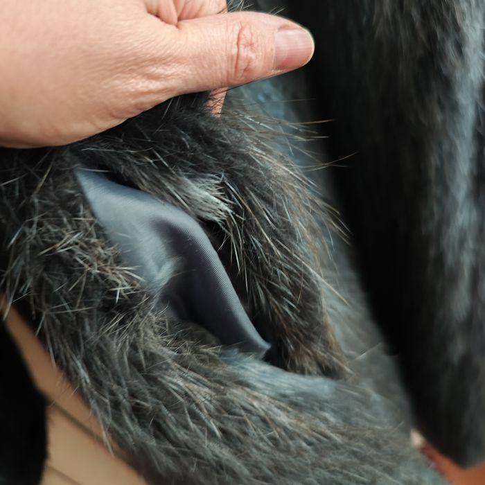 Шуба нутрія  натуральна довга  великий розмір