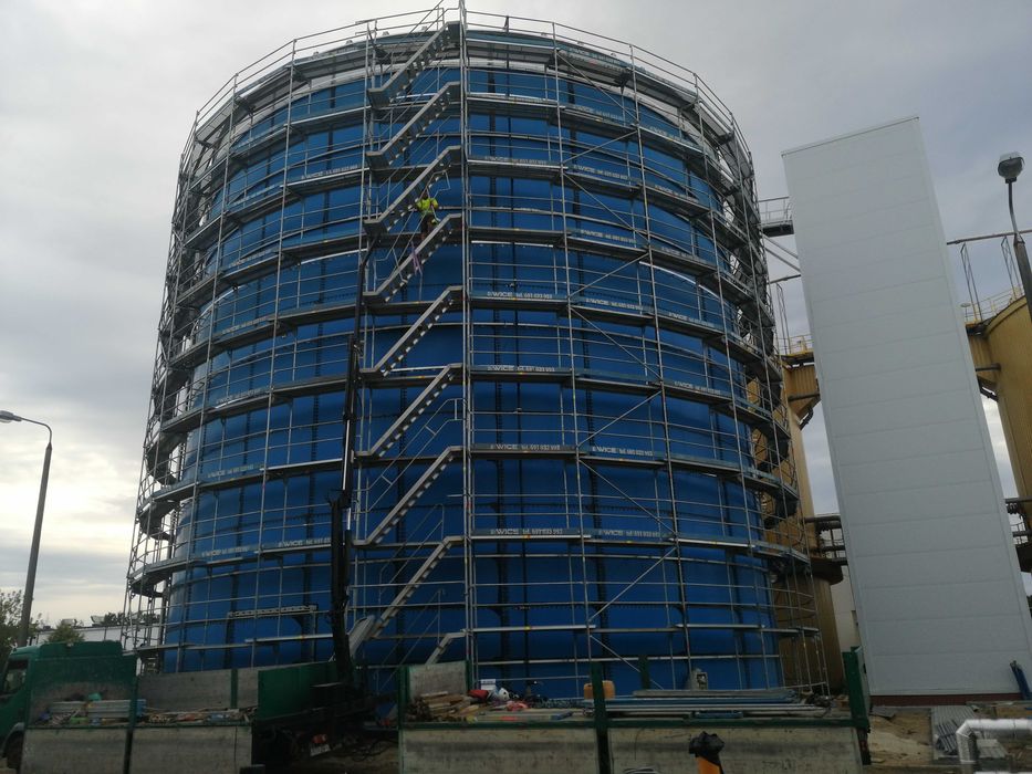 rusztowanie, schody, podpory