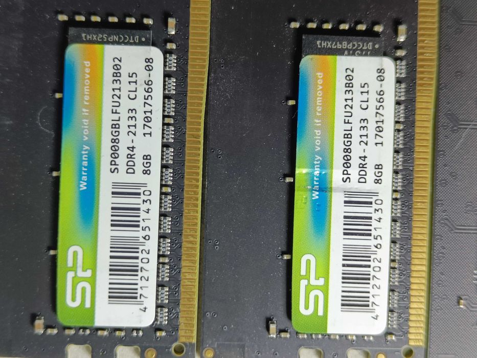 Оперативна память Silicon Power DDR4 8GB 16GB 2133MHz У РОБОЧОМУ стані