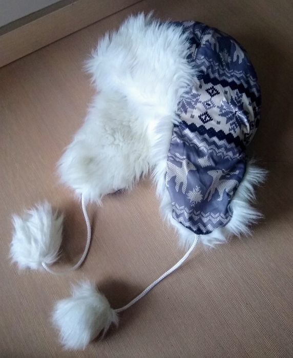 Czapka pilotka uszatka ocieplana