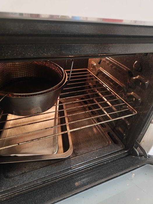 Fogão Tróia – 3 bicos a gás + 1 elétrico | Forno Elétrico