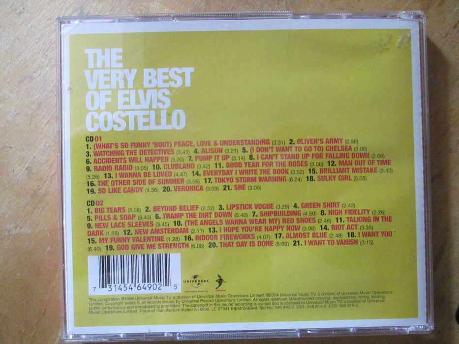 The Very Best Of Elvis Costello - cd duplo