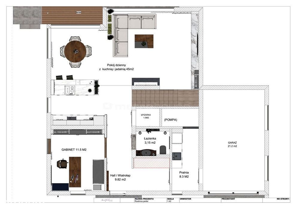 Kaszczorek, smarthome, działka 679m2, umeblowany.