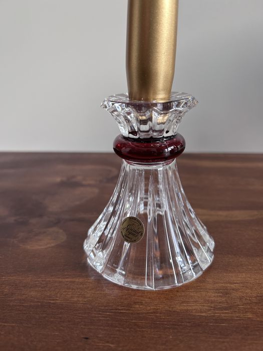 Par porta velas em cristal - Cristal d’ Arques