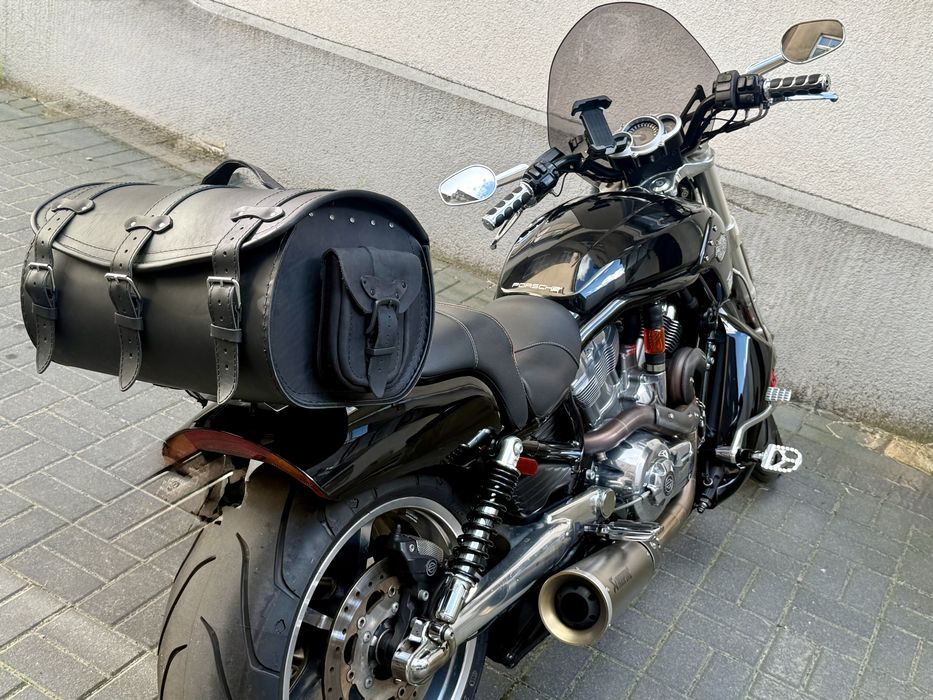 Motocyklowy Kufer+ sakwy czarny mat