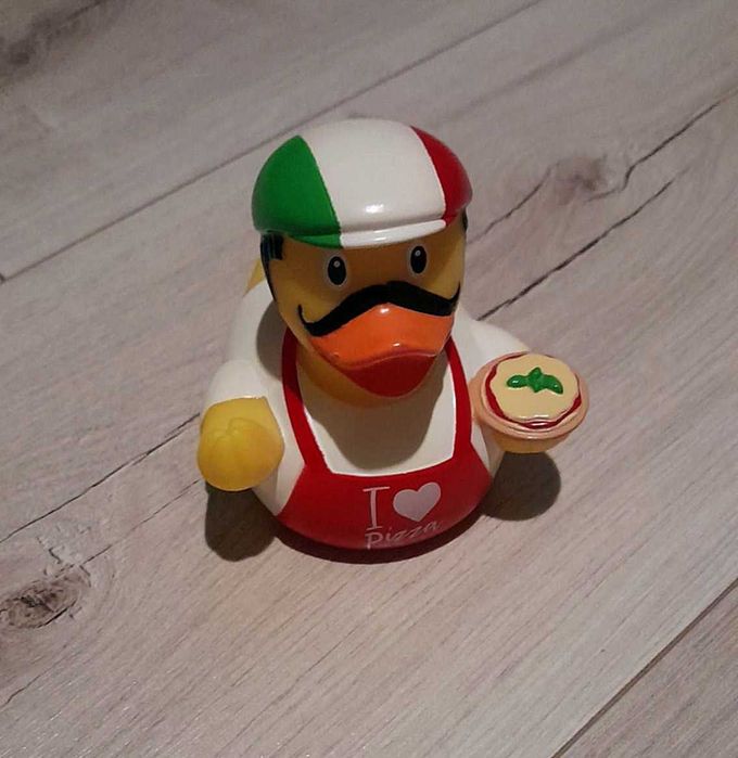 Gumowa kaczka do kąpieli kolekcjonerska-I Love Pizza Rubber Duck.
