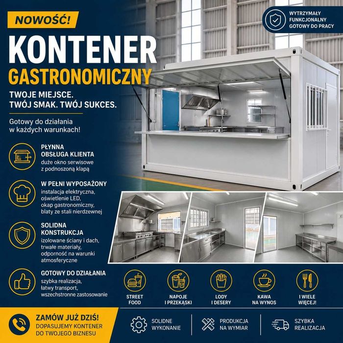 Kontenery, Domki kontenerowe. Obiekty dla przemysłu i rolnictwa