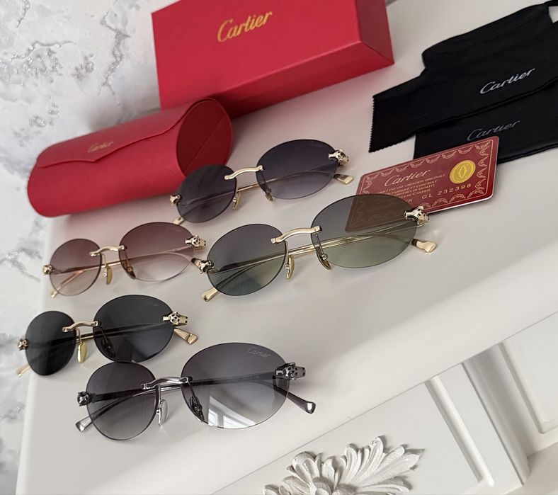 Солнцезащитные очки cartier полный комплект все цвета