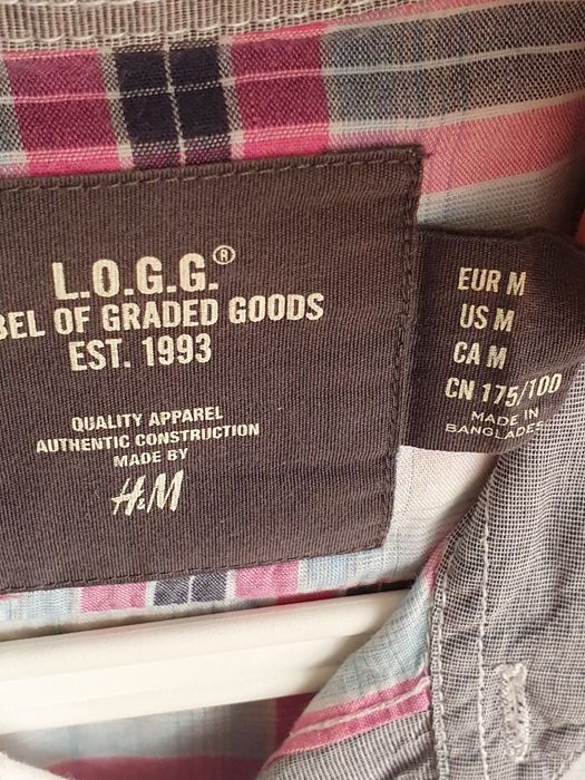 Koszula męsk marki H&M z krótkim rękawem