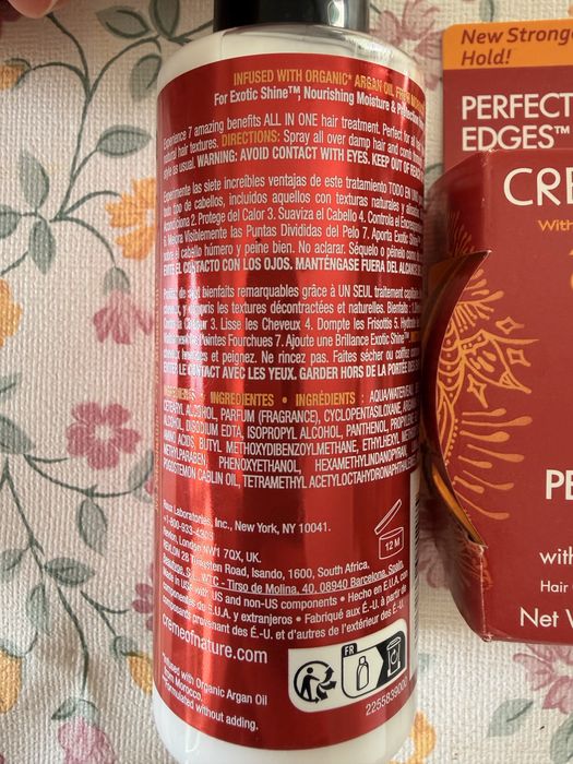 Kit de Cabelo Creme of Nature Argan Oil (3 Produtos) - Novo