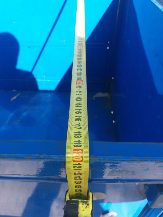 paleta, skrzynia metalowa składana, mocna, solidna, tara ~205 kg