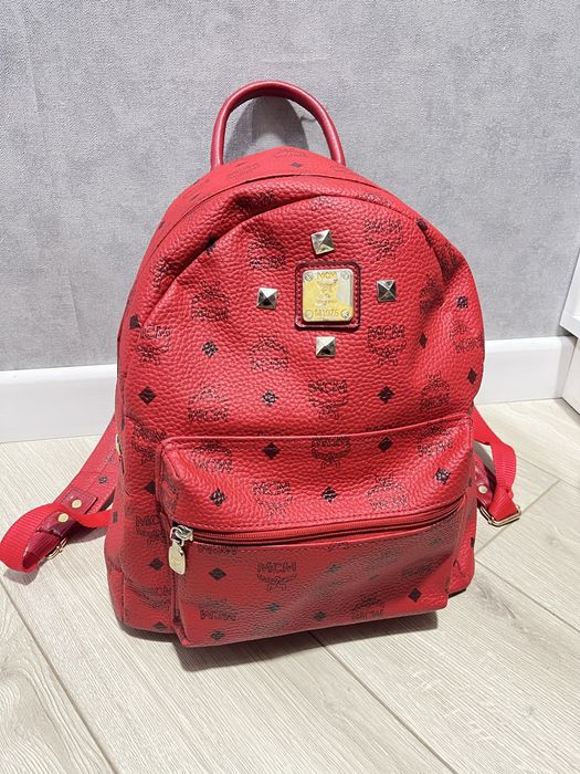 MCM bag red MCM рюкзак красный