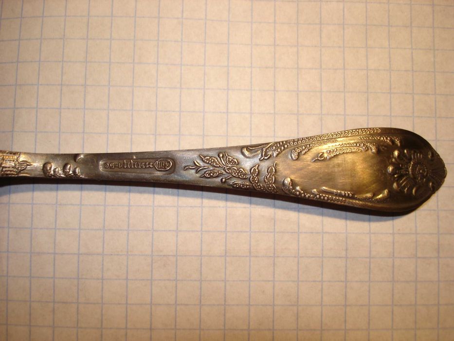 Ложечки чайные посеребренные (серебро 999.9), с нейзильбера МНЦ15-20